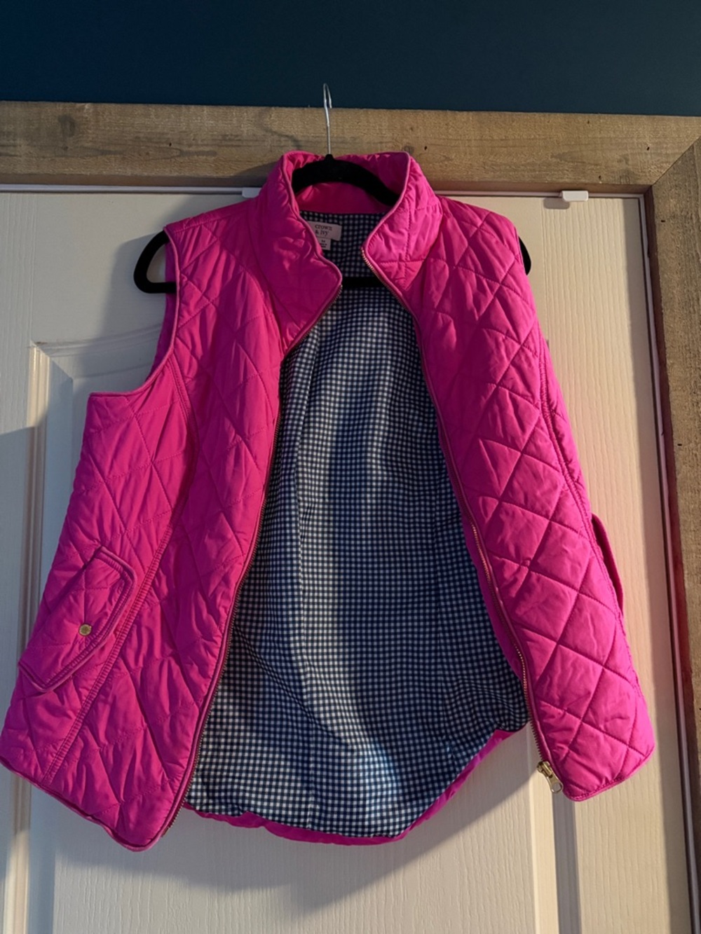 Crown & Ivy Pink Quilted Sleeveless Vest